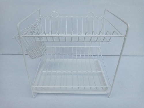 Sashi Dish Drying Rack with Cutlery Holder for 13 Plates 1