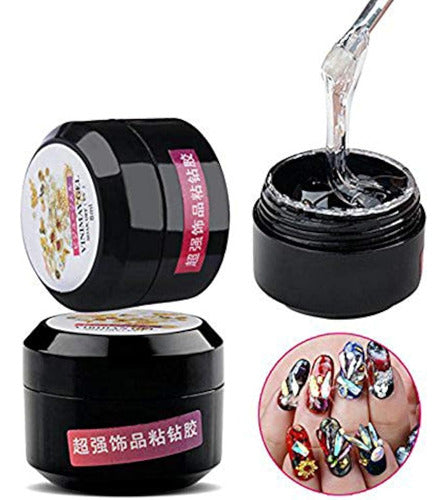 Yeslady Nail Art Extension Builder Glue Super Sticky Rhinestone 1