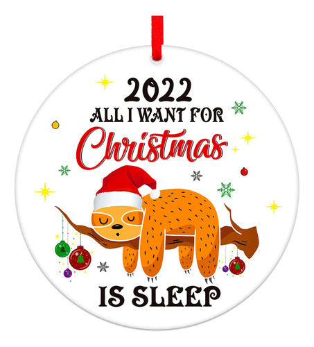 PETCEE Christmas Ornaments 2022, Fun Sloth Ornaments 0