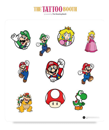 Mario Bross Temporary Tattoos 1