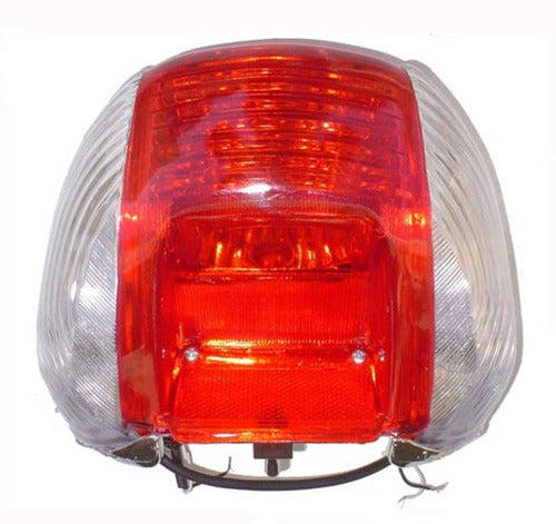 Red Glass Rear Light Moto Okinoi 110 0