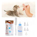 Set of 4 Bottle Feeders with Pet Nipples + Cleaner - Nunbell Pets 4