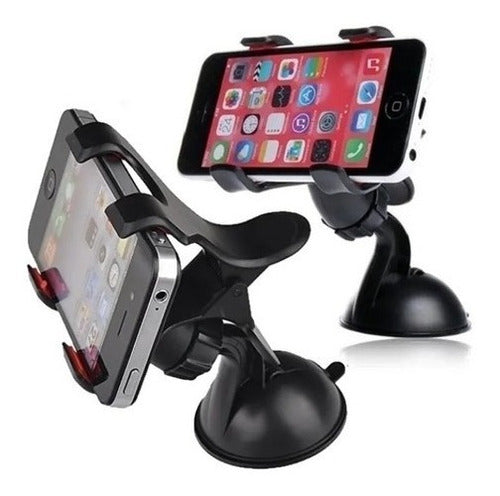 Soporte Auto Celular Pinza Universal Gps iPhone Samsung Etc 0