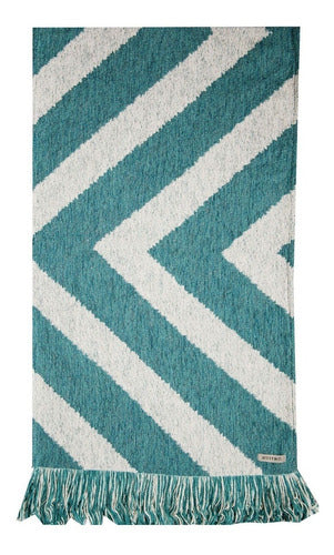 Huitrú Chenille Zig Zag Table Runner 1.60m X 0.36cm 0