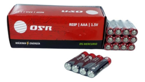 OSR AAA Batteries Pack of 60 Units 1.5V 0