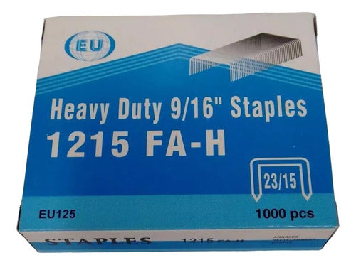 EU Heavy Duty Staples 23/15 - 10 Boxes of 1000 0