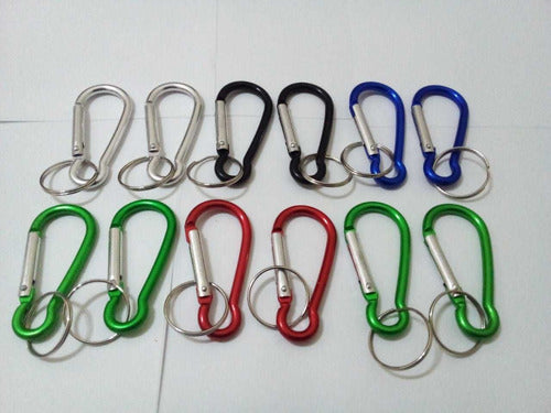 Generic Aluminum Carabiners in Color (x) 12 Units of 8mm 1