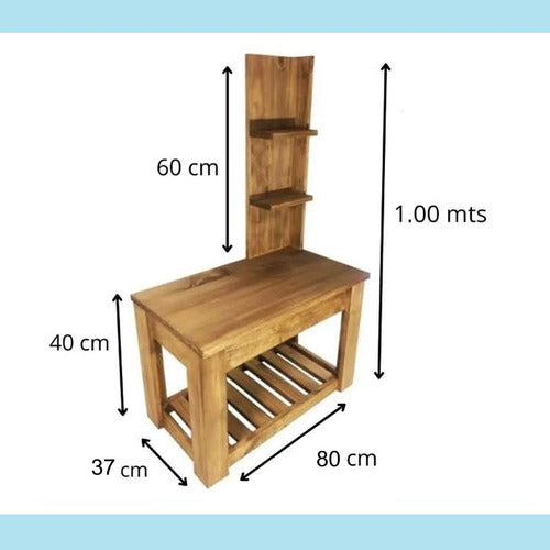 Novo Hogar Vanitory Colgante De 80cm Para Bacha De Apoyo + Espejo 1