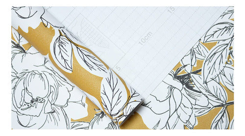 Haokhome 93171-2 - Papel Tapiz Floral Esbozado, Despegar Y P 7