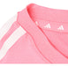 adidas Aeroready Essentials 3 Stripes T-Shirt in Pink and White 3