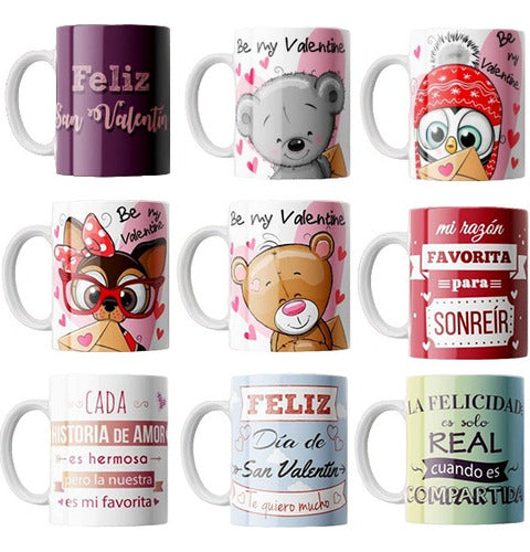 Sublismall Tazas Dia De Los Enamorados San Valentin | Plastico #004 1