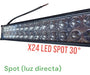 40 LED 120W 60cm Quad Truck Tractor Bar with Mount 12/24v 3