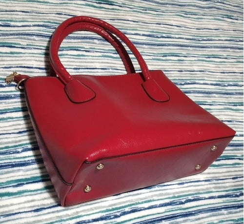 Cartera De Cuero Roja Nueva 7