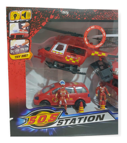 Toys Four Fun S.O.S Rescue Team Set with Light and Sound 1088 / 1089 2