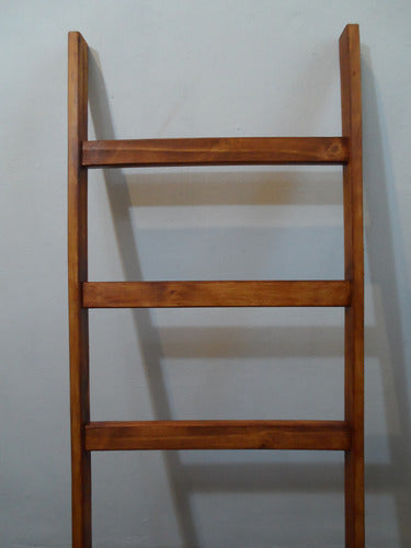 Wide Mahogany Blanket Ladder - Carpintero 2.0 Decor Action Series 2