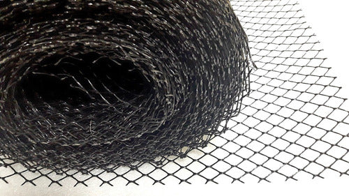 Black Plastic Diamond Mesh Gardening Netting 12m x 1m 5