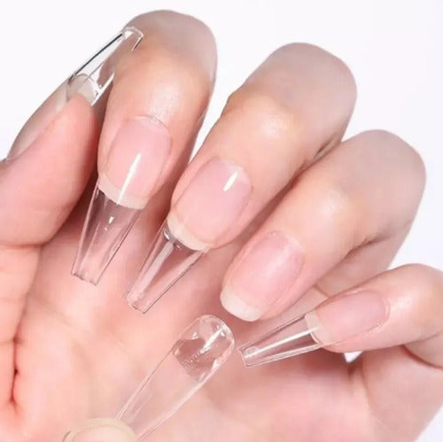 Fashion Press On Soft Gel 8ml +100 Ultra Thin Coffin Tips 7