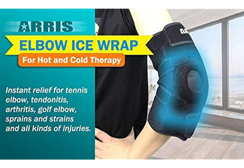 ARRIS Ice Wrap for Elbow, Gel Pack Included 4