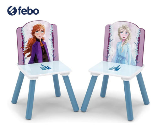 Delta Children Frozen II Table + 2 Chairs Set - Elsa & Anna - Kids Furniture 1