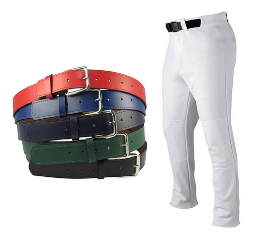 Pantalon De Beisbol / Softbol + Cinturones Todos Los Colores 0