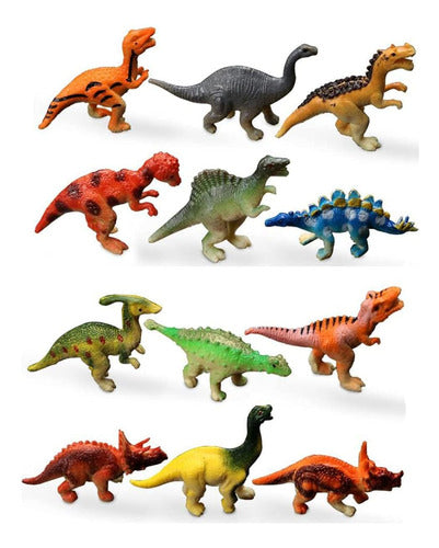 Haptime Small Dinosaur Figures, 12 Units, 38 Cm High 0