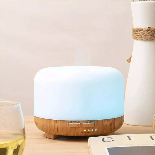 Tecson Lectra Ultrasonic Humidifier Aromatherapy Diffuser Bamboo USD Light 3