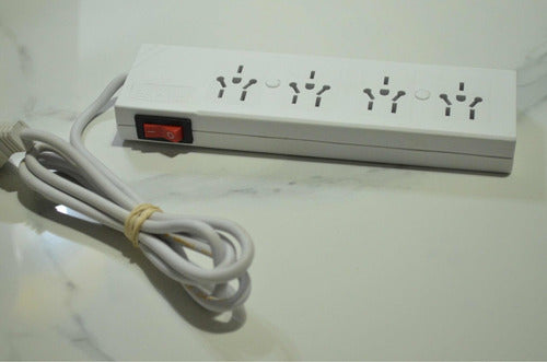 BMB Electric Group 4 Multioma Power Strip with 1.5m Cable - White/Black 7