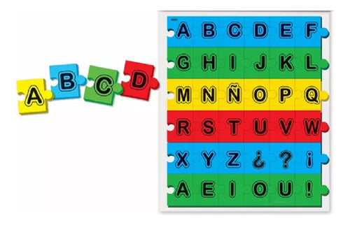 Letras Abecedario Juego Asociar Encastre Goma Eva 36 Pzs 1