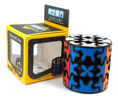 Qiyi Cubo Rubik 3x3 Gear Cilindro Engranajes 4