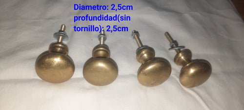 Tiradores De Bronce Herrajes Manijas Muebles 1