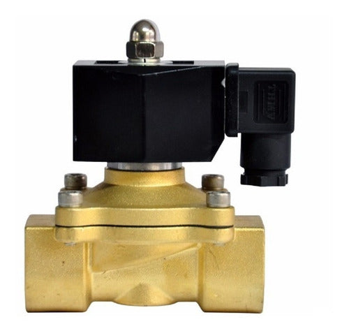 Válvula Solenoide 1 Polegada N-fechada 80°c 2/2 Bobina 220v 1