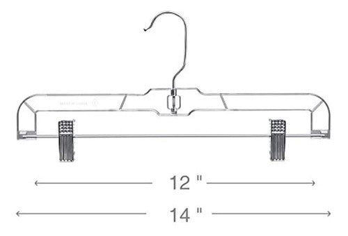 House Day Transparent Plastic Skirt Hangers 1