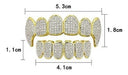 Jinao 18 Carat Gold Plated Grillz Set for Golden Teeth 2