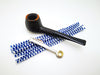 Classic Briar Wood Pipe Trio and Pipe Cleaners Promotion Kit 1
