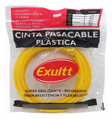 Exultt Cinta Pasacable Plastica De 25 Mts 2