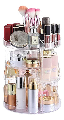 CQ Acrylic Organizador De Maquillaje Giratorio De 0