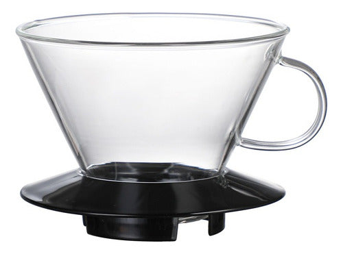 Coador Suporte De Filtro De Café 185 Preto Tipo Kalita Wave 4