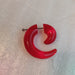 Acrylic Steel Spiral Fake Expander Horn Earrings Piercing 3-4 cm 52