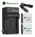 Fujifilm NP-45 NP-45A Battery 2pcs + Travel Charger 2