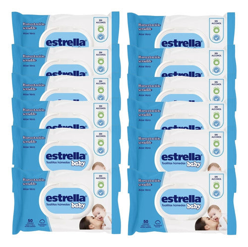 Estrella Baby Sensitive Moisturizing Wet Wipes X 600 Units 0