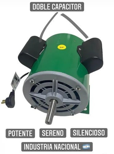 Motor Daf 1hp Para Hormigonera Trompito + Polea + Correa A33 4