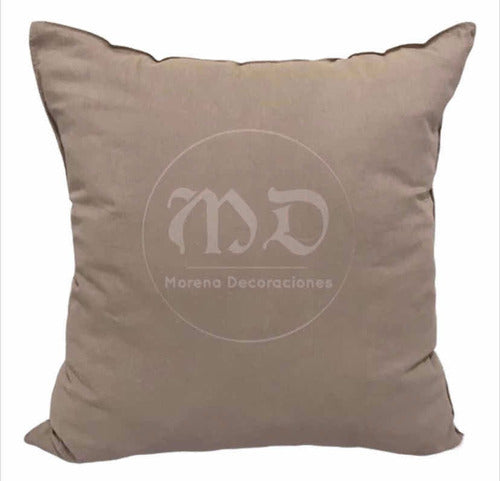 Decorative Tusor Pillow Cover 40x40 Sewn Reinforced Zipper 0