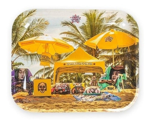 Lion Rolling Circus Medium Tray Modelo Playa 0