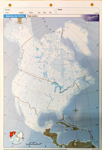 Alfa Politico Map Block North America No. 5 - 20 Units 0