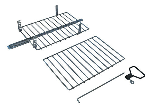 Grill Stake Book Style Grate 60x40 Drawn Iron SOR 6