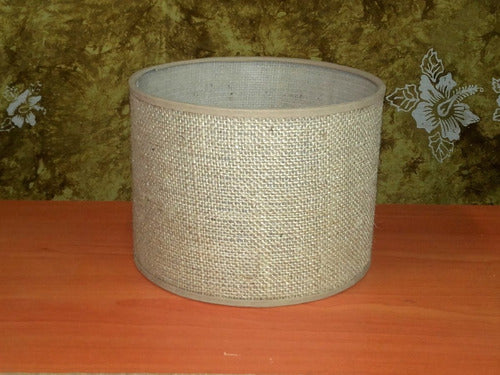 Cylinder Lampshade in Jute 20-20/15 cm Height 4