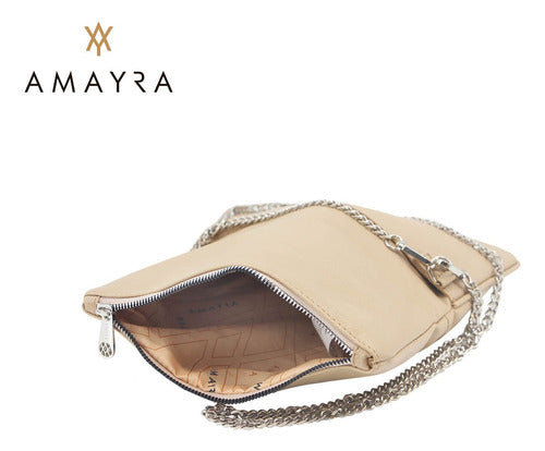 Amayra Envelope Clutch 67.C2110 with Silver Chain Strap and Flap 4