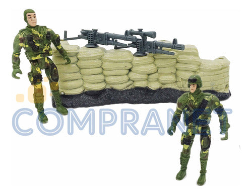 Military Set with Soldiers, Weapons, and Accessories, 12836 3