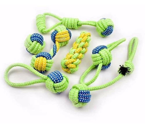 Ocean Gadgets Dog Toys Set of 7 - Rope Ball Chew Toys 1