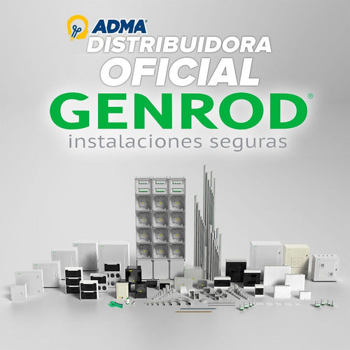 Genrod Q Energy DIN 36 Module Distribution Box PVC Surface-Mountable 2